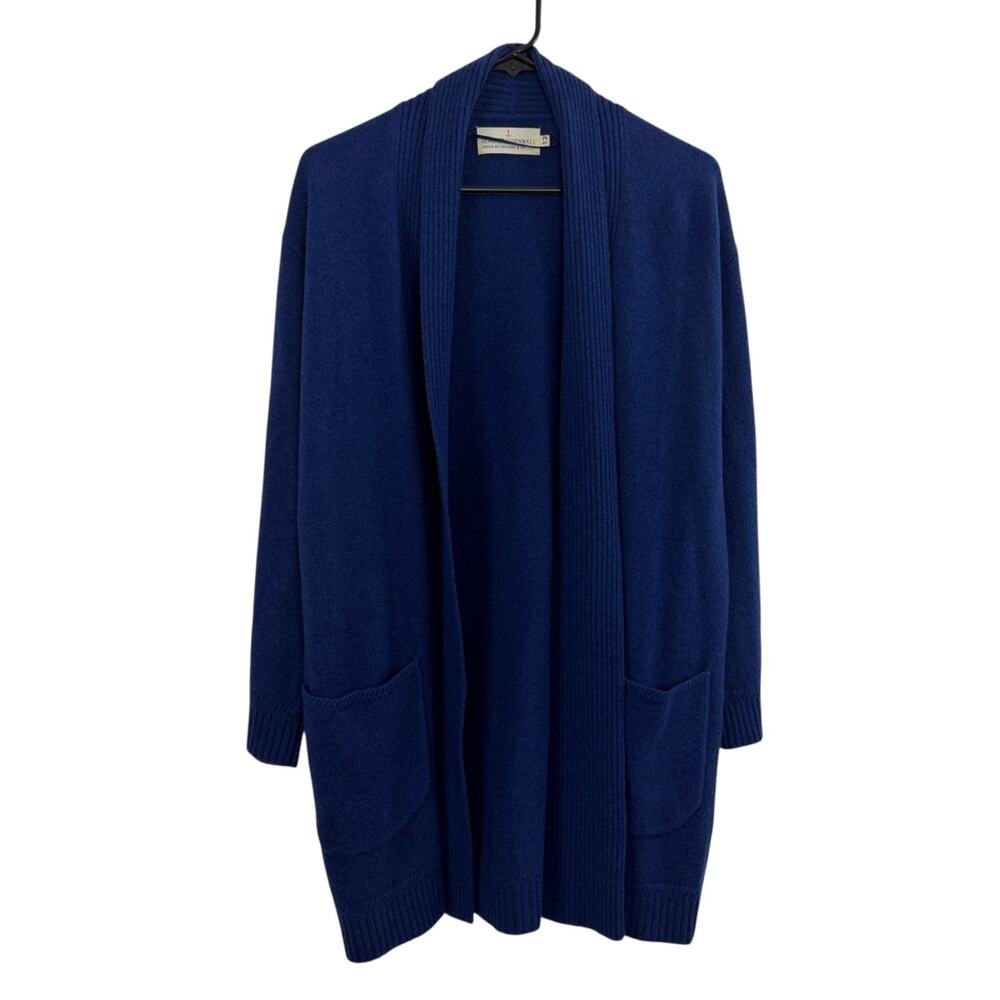 Seasalt Cornwall Sweater Womens Size 12 Blue Studio Life Open Rib Merino Nylon